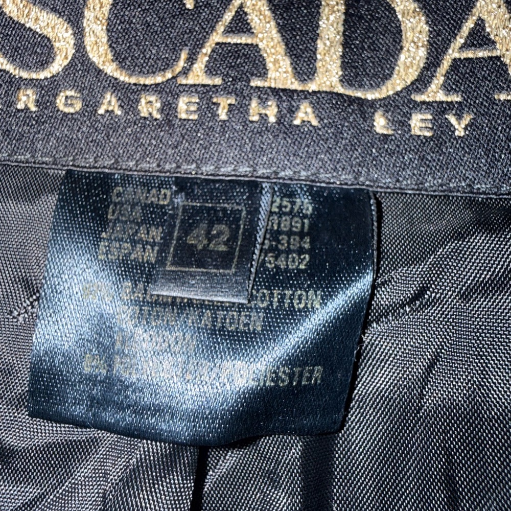 Escada Midnight Blue Blazer with Gold Stars - Picture 4 of 4